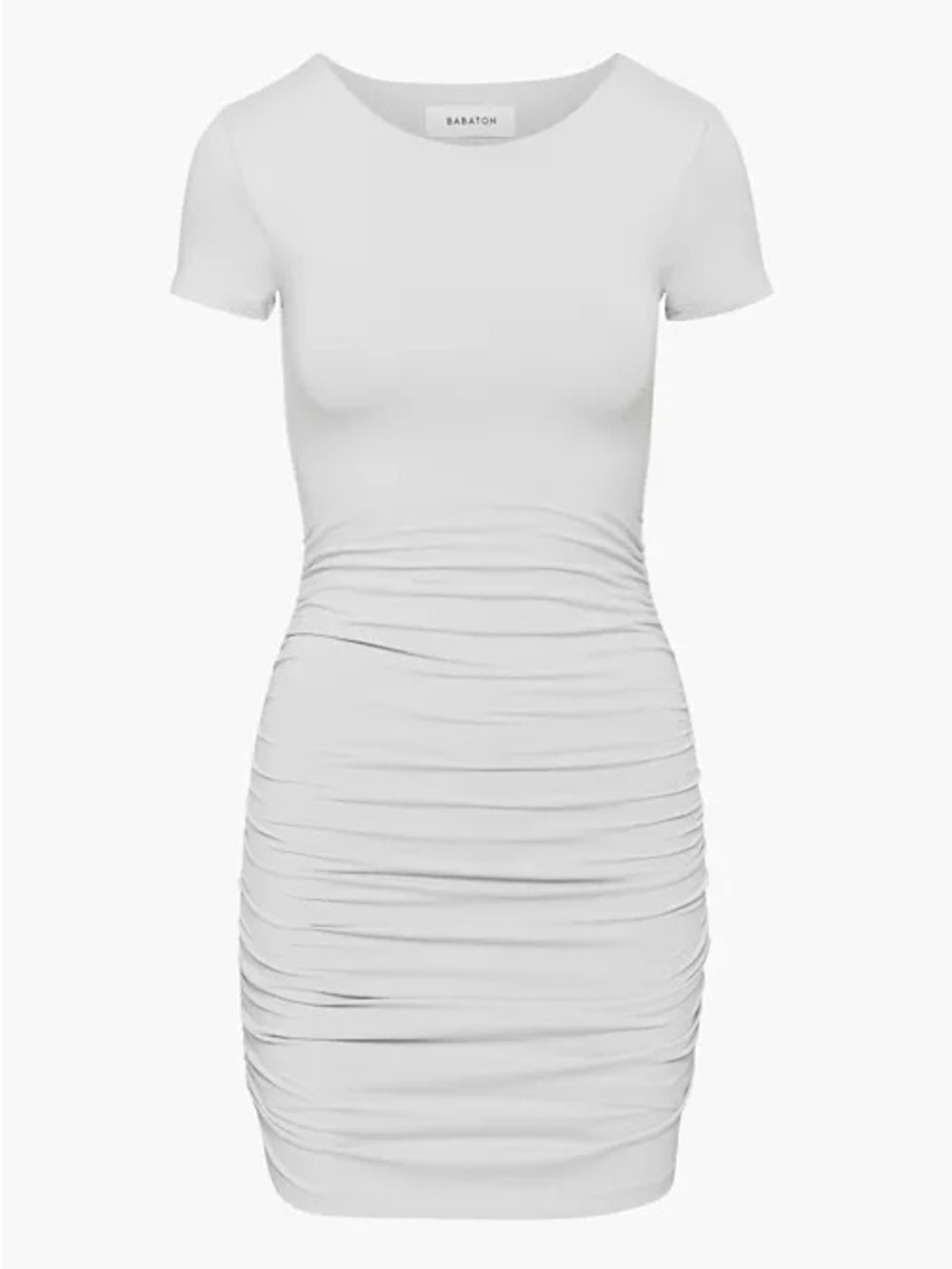 Aritzia Babaton Ruched Short Sleeve Bodycon Mini Dress, (never worn)
